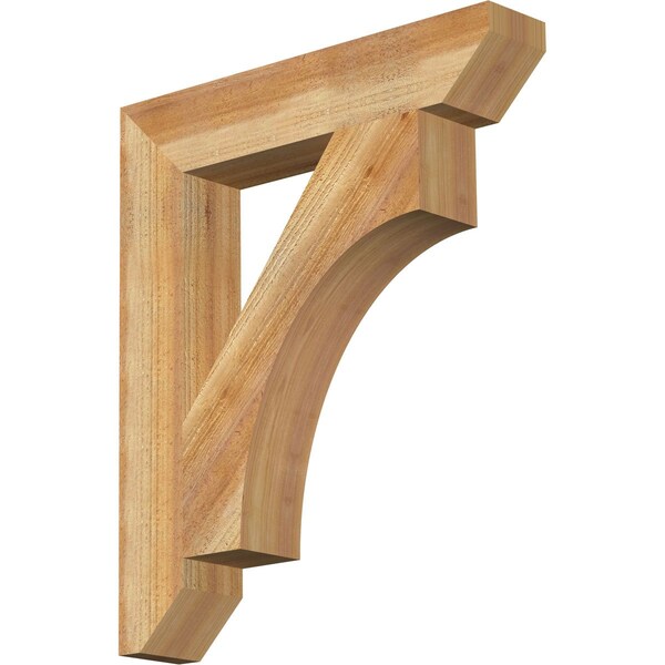 Ekena Millwork Westlake Slat Rough Sawn Bracket, Western Red Cedar, 4"W x 22"D x 26"H BKT04X22X26WTL06RWR - main